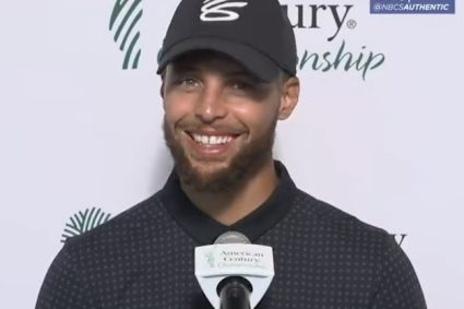 You know how to ask questionsThe reporter asked Curry if he would retire from NBA & full-time golf