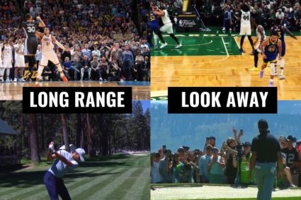 Curry basketball and golf can both play “super goal” and “celebrate back in advance”