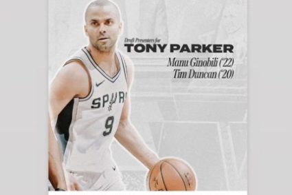 Ginobili, who co-sponsored Parker’s Hall of Fame with Duncan: this is my honor!