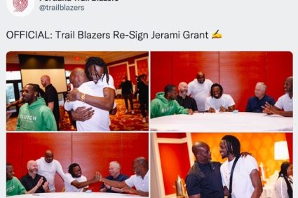 5 years 0.16 billion! Trailblazers official: The team officially reached a renewal with Grant