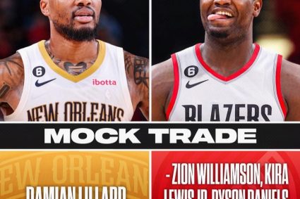 US media trading assumption: pelican out of Zion + two generals + two first-round signatures to get Lillard