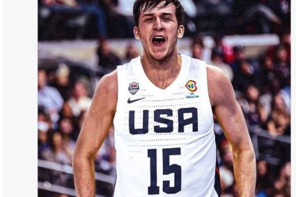 Looking forward to it? FIBA official drying out Reeves US men’s basketball No. 15 jersey P Picture: coming soon