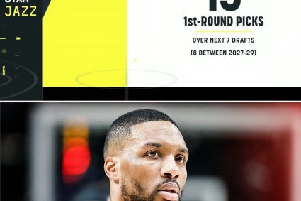 Have you ever inquired about Lillard from the Trail Blazers? Jazz has 13 first-round signatures in the next 7 years